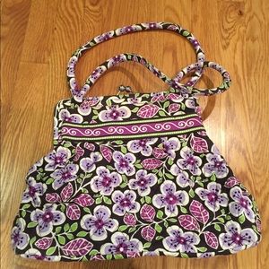 Vera Bradley purple green floral bag